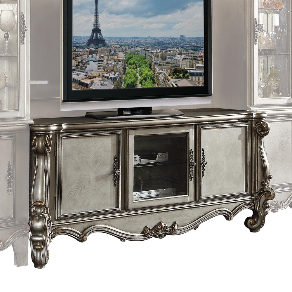 Versailles TV Stand Antique Platinum. Picture 2