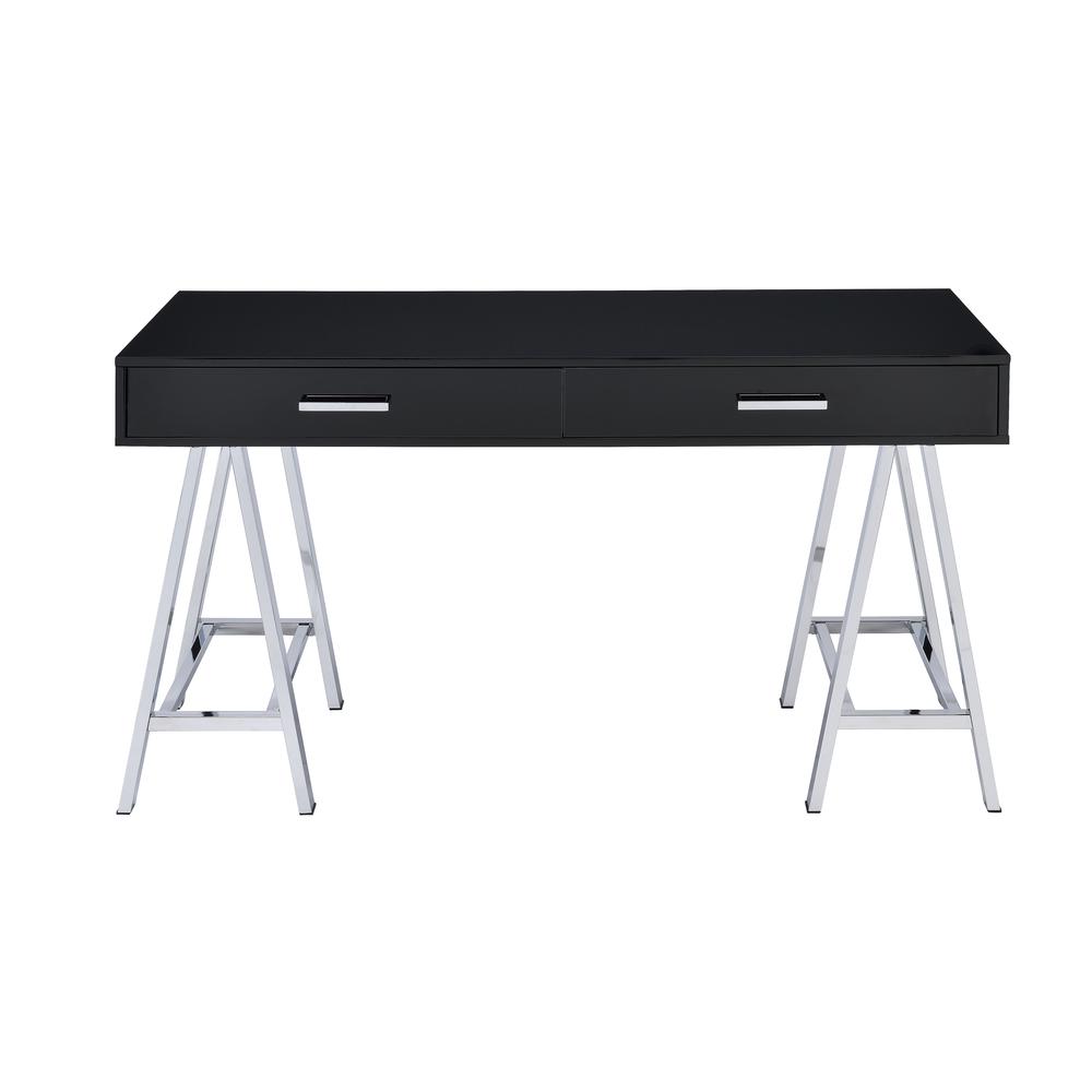 Coleen Desk, Black & Chrome. Picture 3