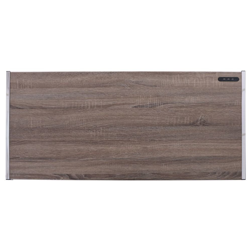 Finis Writing Desk w/USB Port Weathered Oak & Chrome. Picture 4