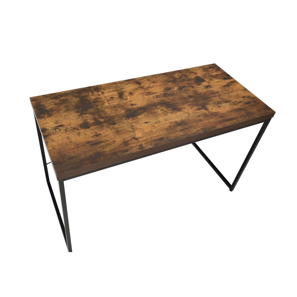 Bob Writing Desk(Same AC00906) Weathered Oak & Black. Picture 4