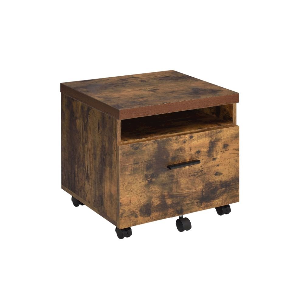 Bob File Cabinet Weathered Oak & Black. Picture 1