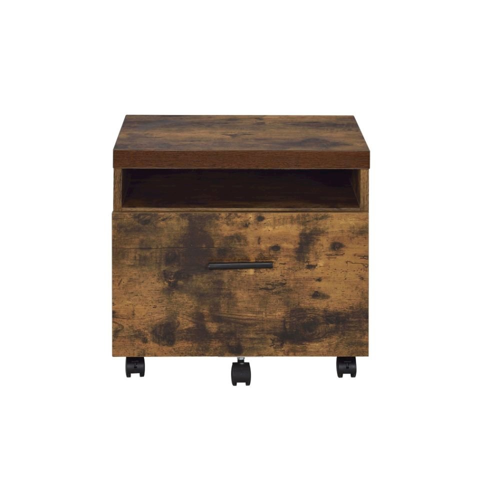 Bob File Cabinet Weathered Oak & Black. Picture 2