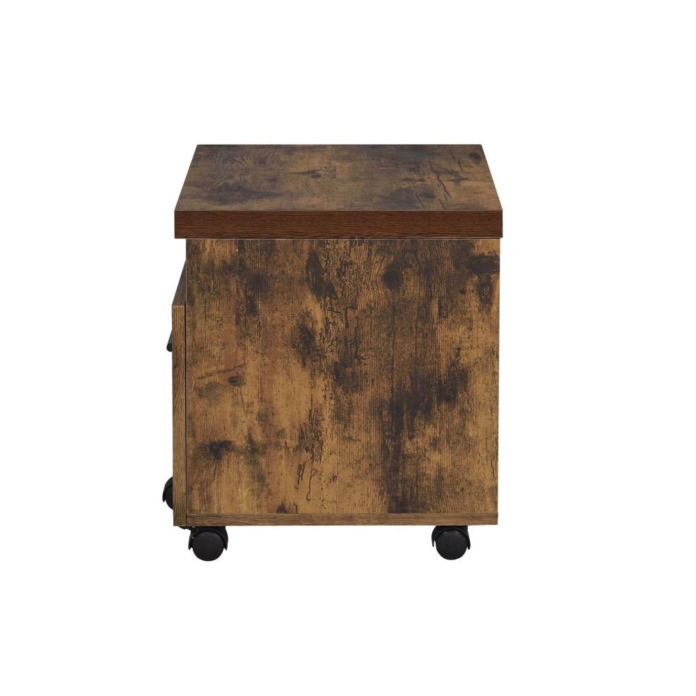 Bob File Cabinet Weathered Oak & Black. Picture 3