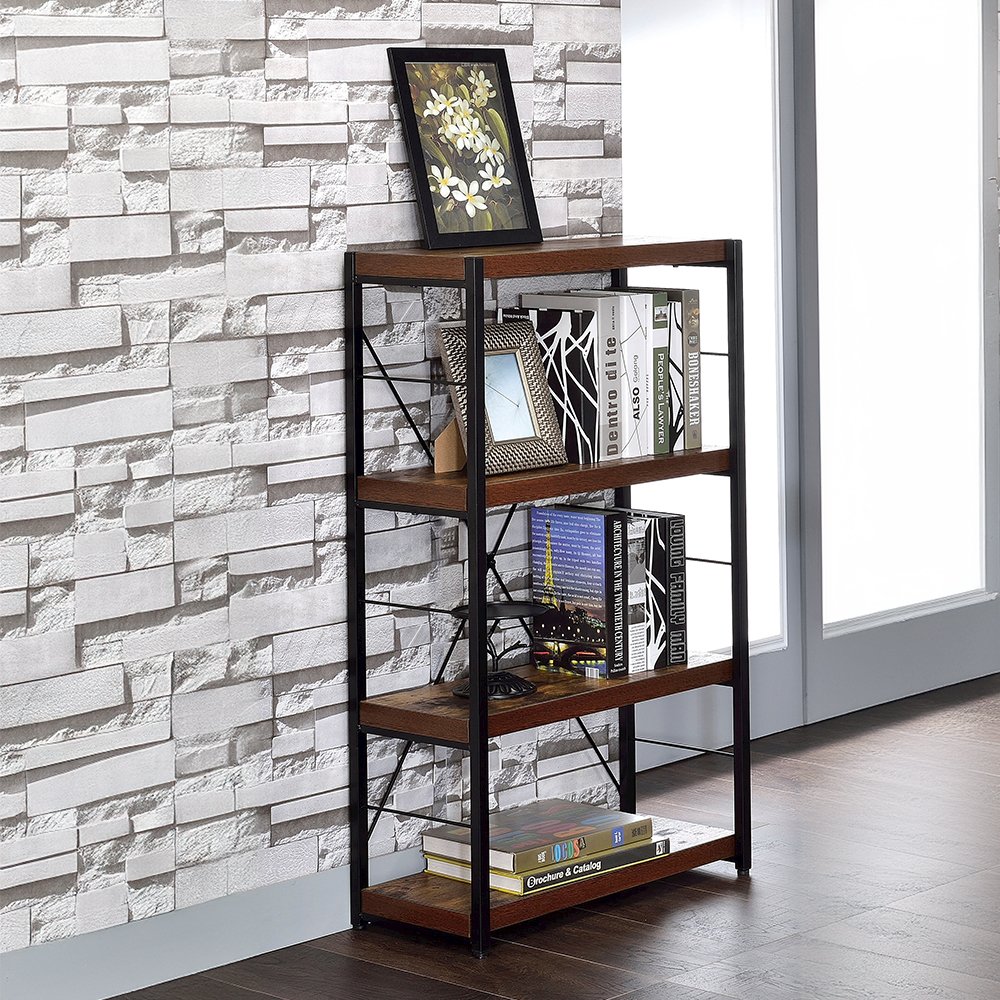 Bob BookShelf Weathered Oak & Black. Picture 1
