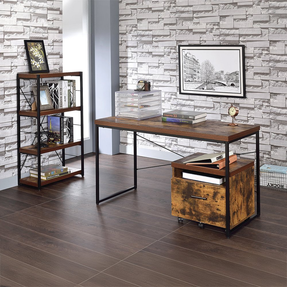 Bob BookShelf Weathered Oak & Black. Picture 5