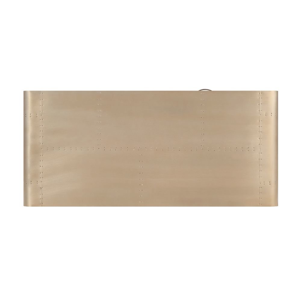 Danton Executive Writing Desk Gold Aluminum. Picture 4