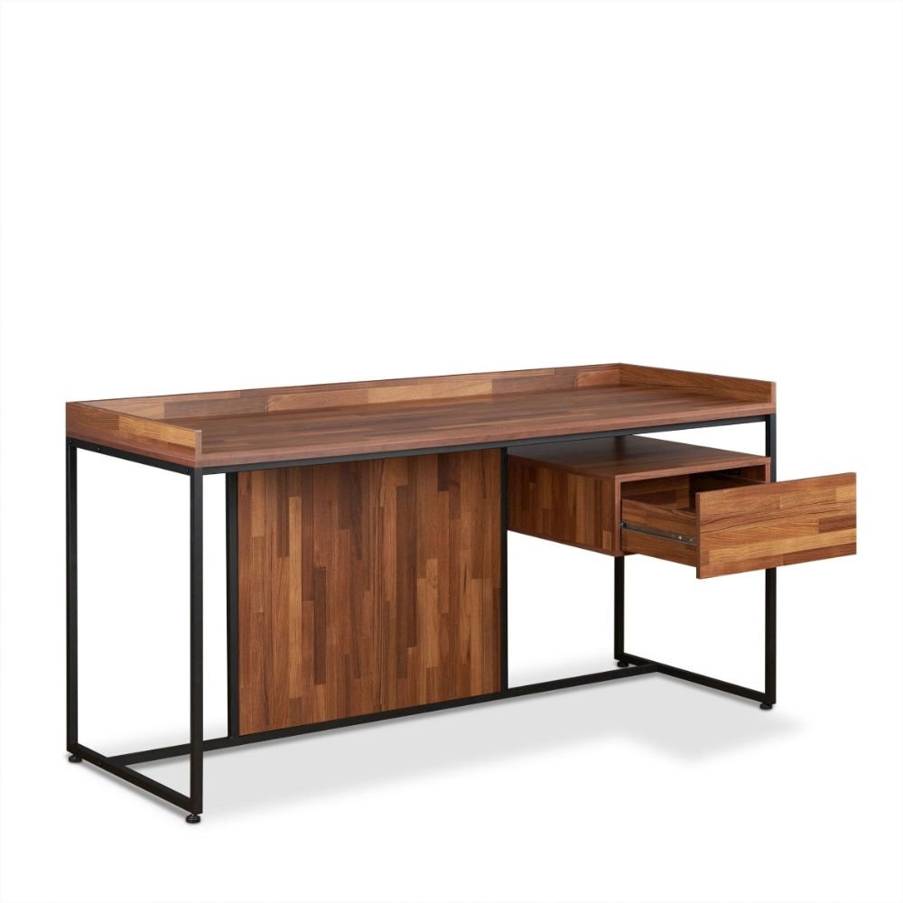 Sara Writing Desk Walnut & Sandy Black. Picture 2