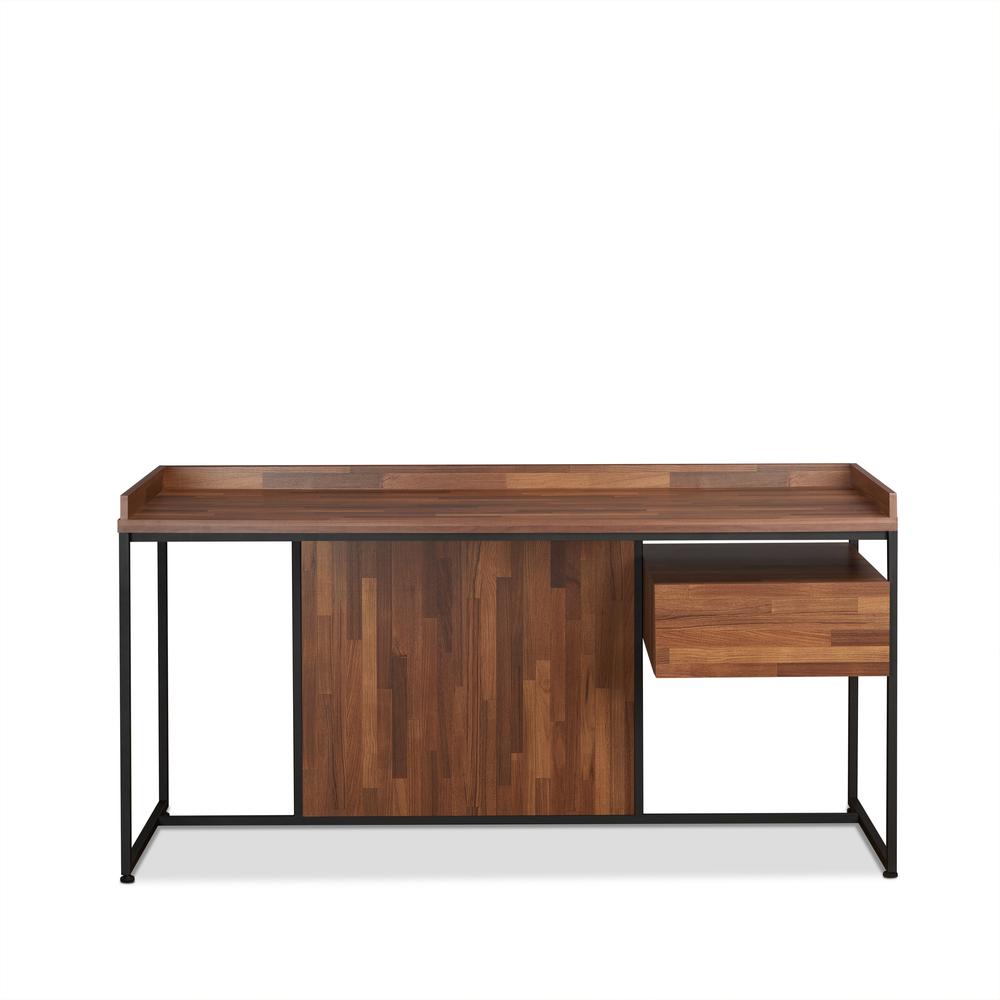 Sara Desk, Walnut & Sandy Black. Picture 3