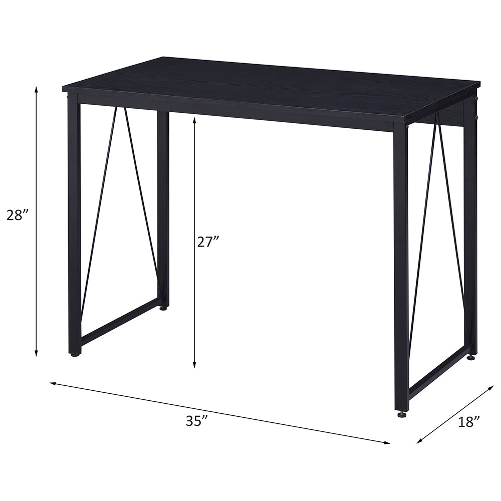 Zaidin Writing Desk Black. Picture 8
