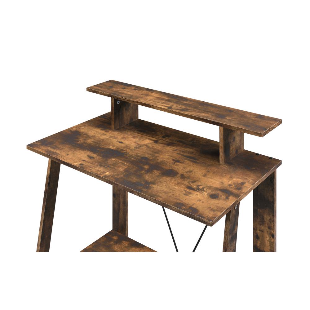 Writing Desk, Weathered Oak & Black Finish 92730. Picture 3