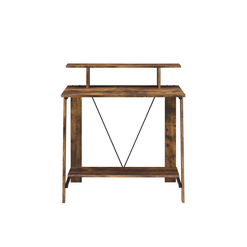 Writing Desk, Weathered Oak & Black Finish 92730. Picture 5