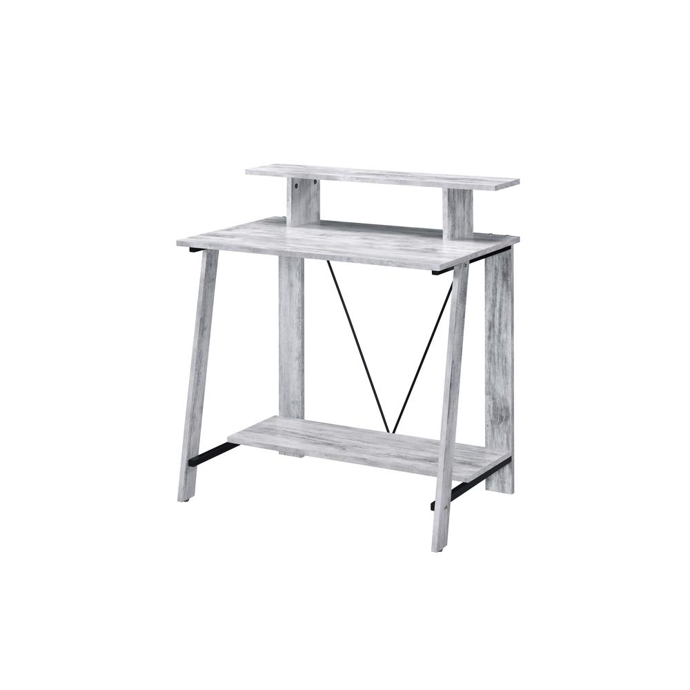 Nypho Writing Desk Antique White & Black. Picture 2