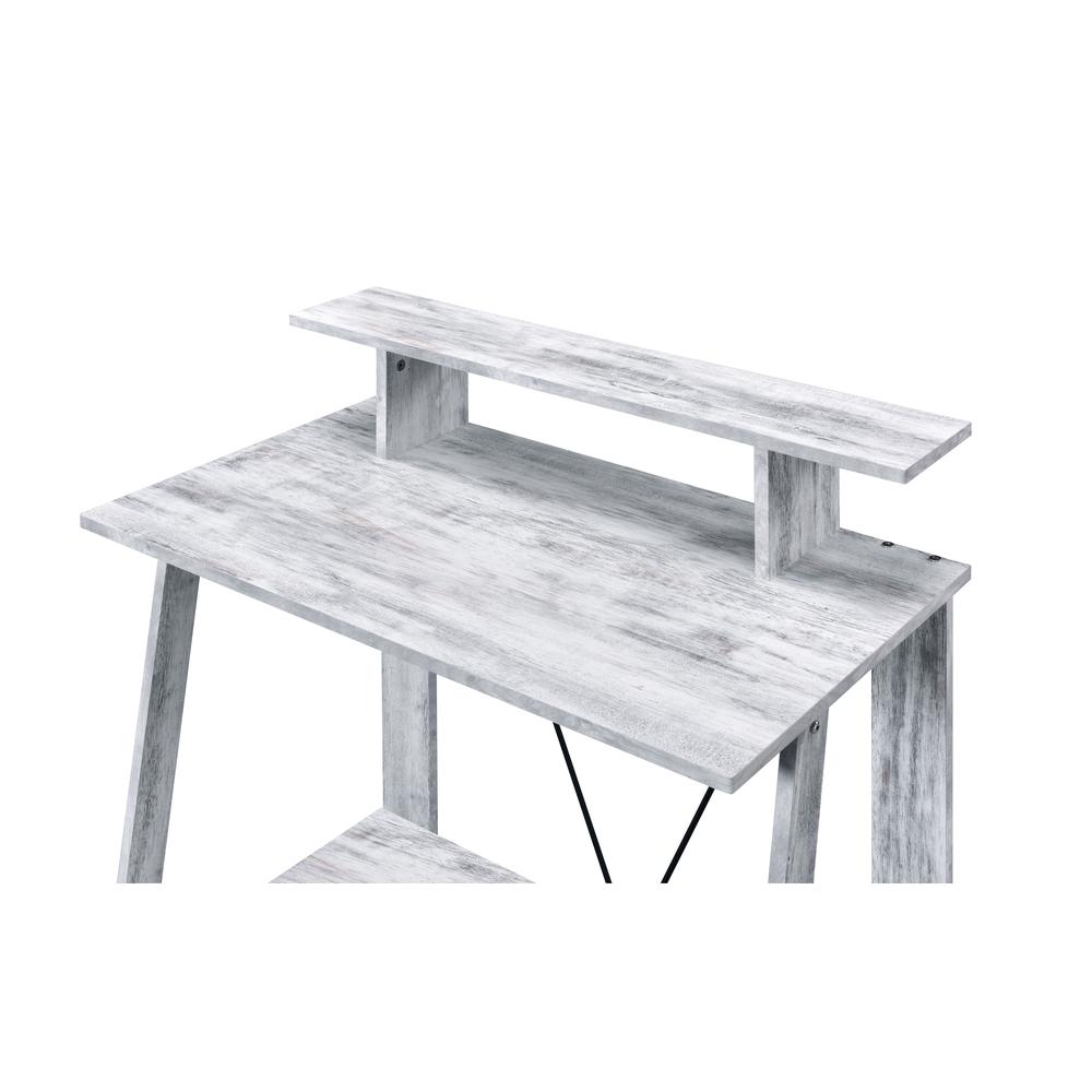 Nypho Writing Desk Antique White & Black. Picture 3