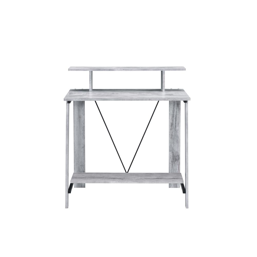 Nypho Writing Desk Antique White & Black. Picture 4