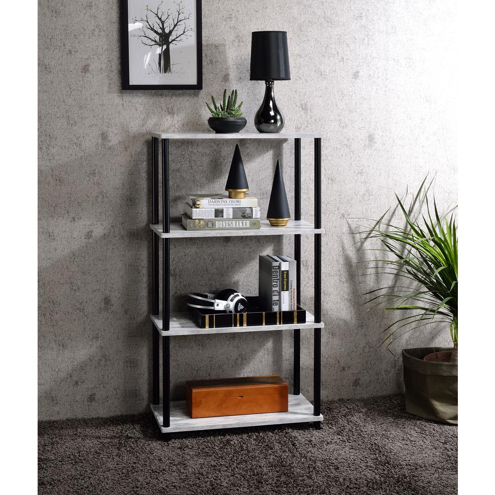 Nypho BookShelf Antique White & Black. Picture 2