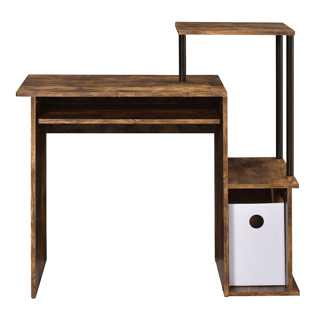Lyphre Computer Desk Weathered Oak & Black. Picture 3