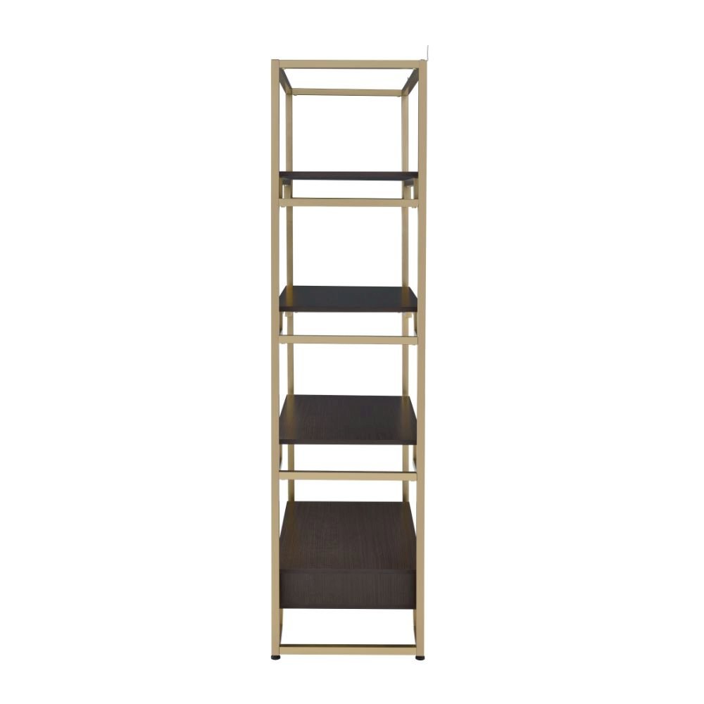 Yumia BookShelf Gold & Walnut. Picture 4