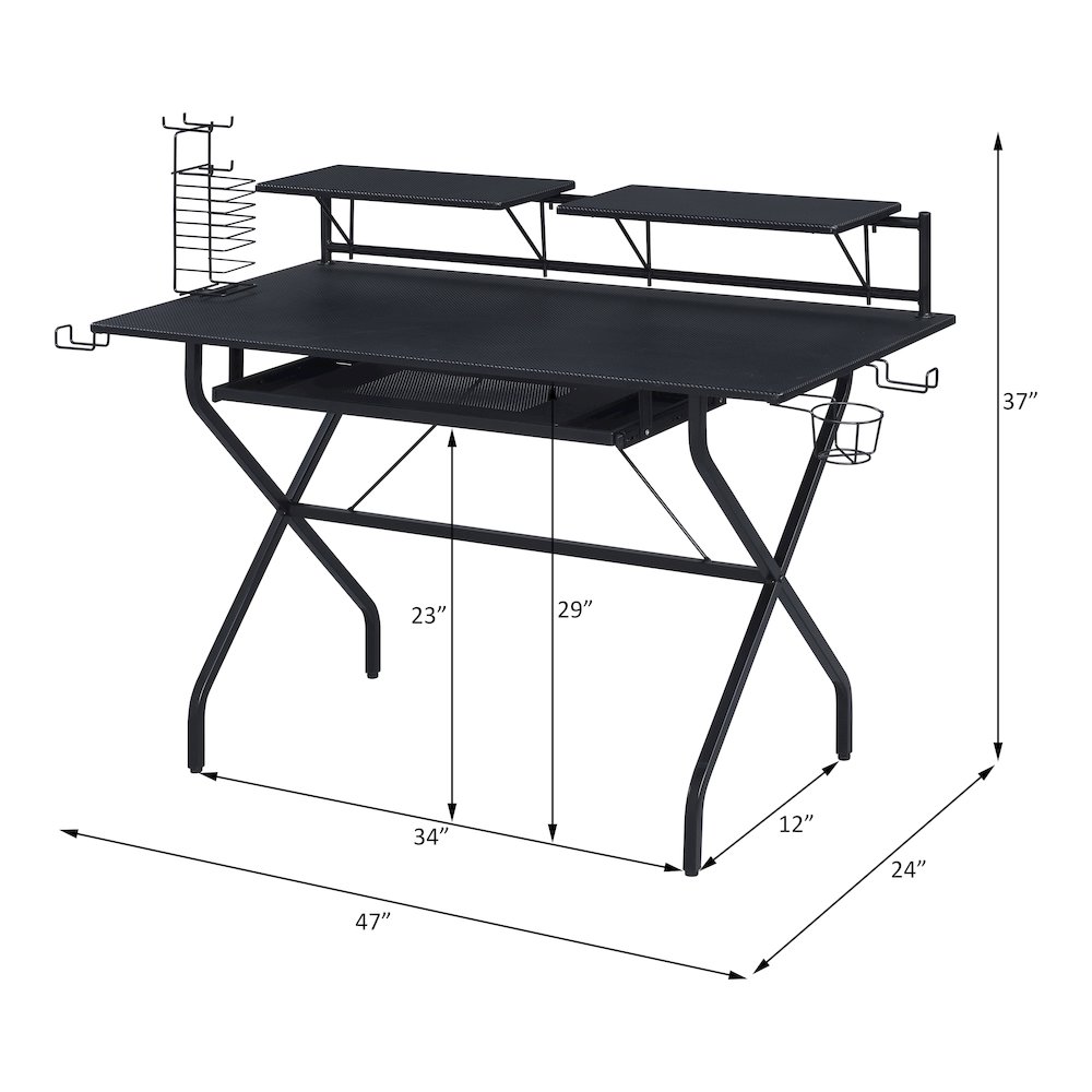 Hartman Gaming Desk Black. Picture 6