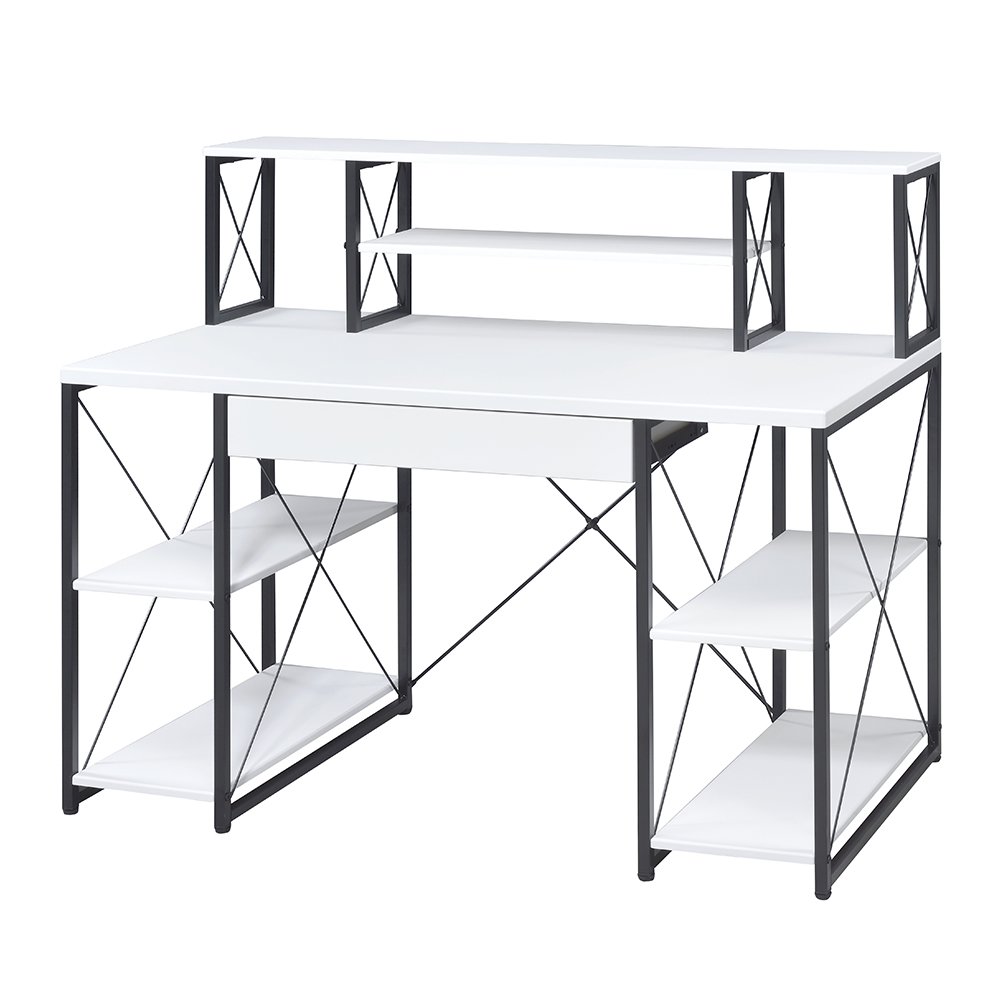 Amiel Writing Desk White & Black. Picture 2