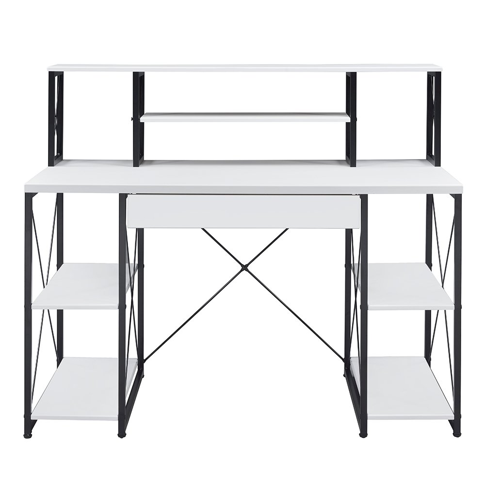 Amiel Writing Desk White & Black. Picture 3