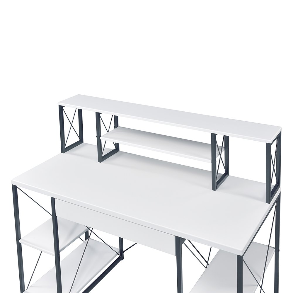 Amiel Writing Desk White & Black. Picture 4