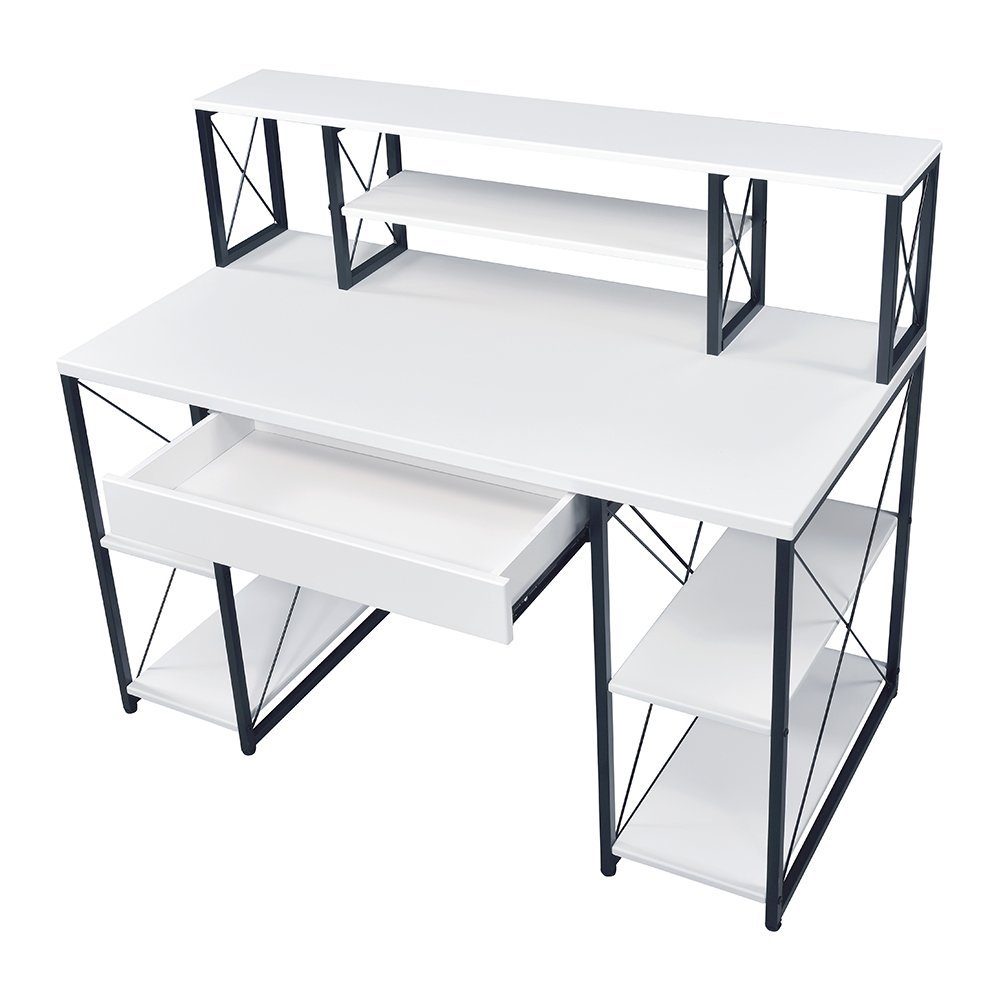 Amiel Writing Desk White & Black. Picture 5