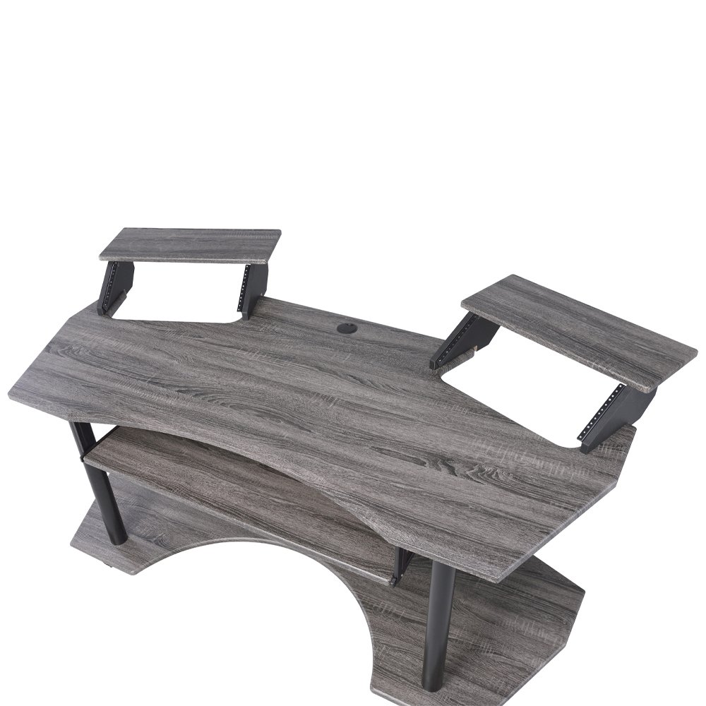 Eleazar 71" Music Studio Desk Black Oak. Picture 5