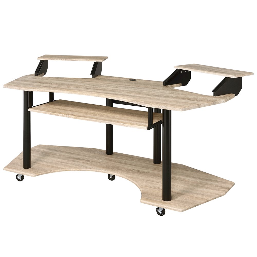 Eleazar 71" Music Studio Desk Natural Oak. Picture 2