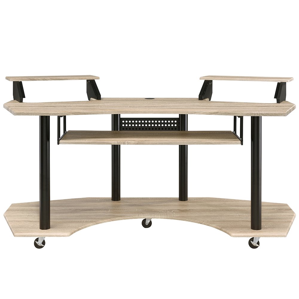 Eleazar 71" Music Studio Desk Natural Oak. Picture 3