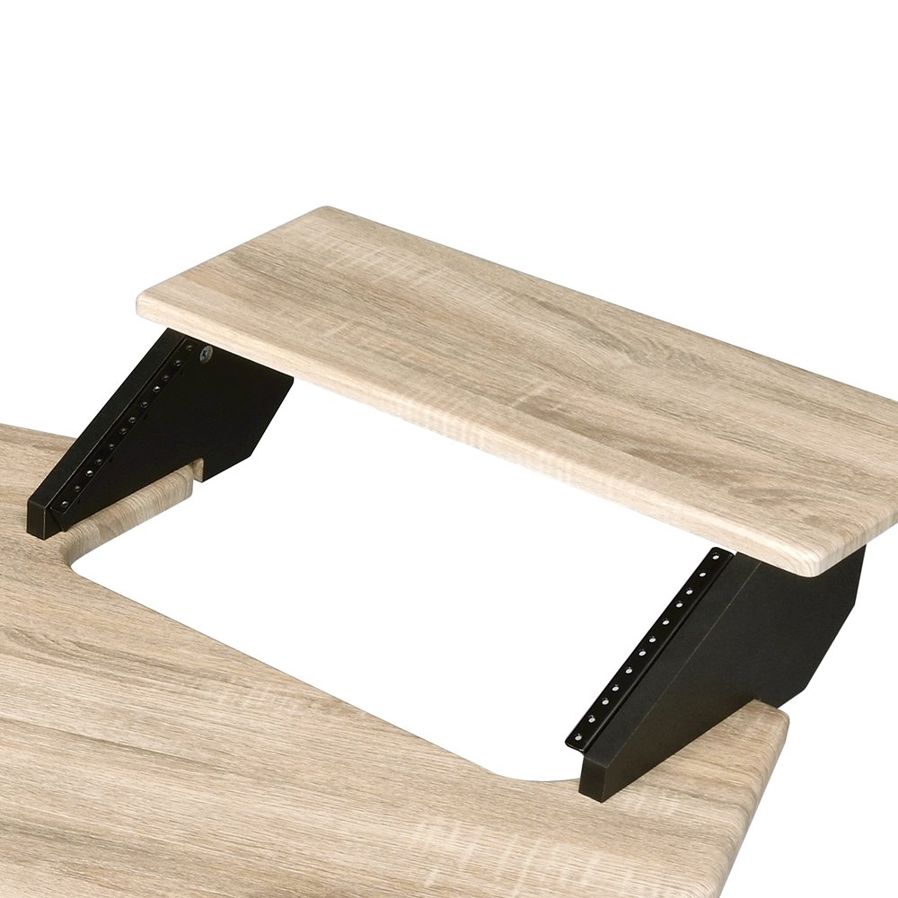 Eleazar 71" Music Studio Desk Natural Oak. Picture 7