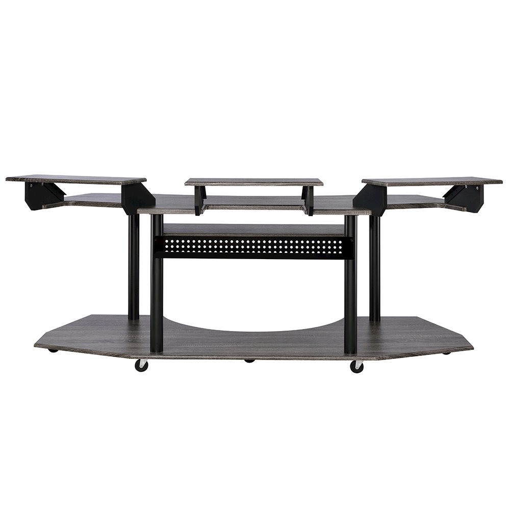 Eleazar 83" Music Studio Desk Black Oak. Picture 4