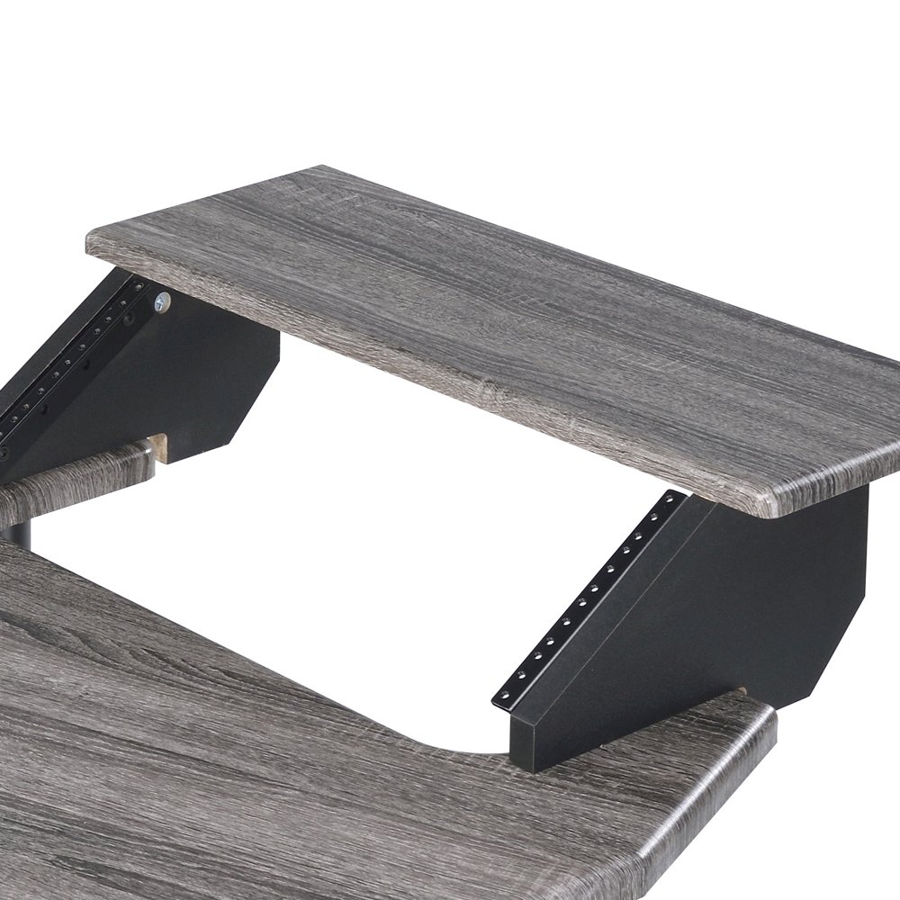 Eleazar 83" Music Studio Desk Black Oak. Picture 7