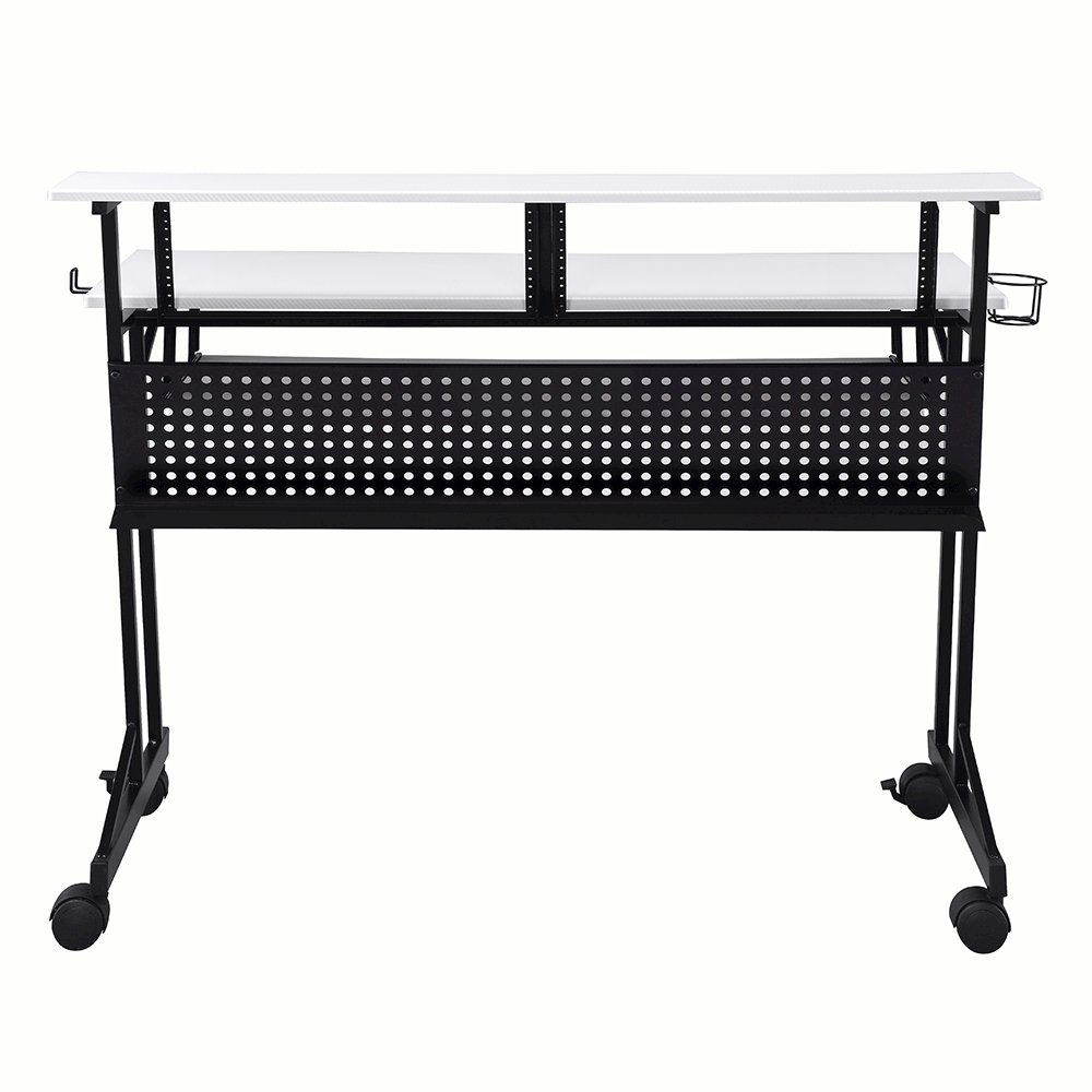 Suitor Music Recording Studio Desk White & Black. Picture 4
