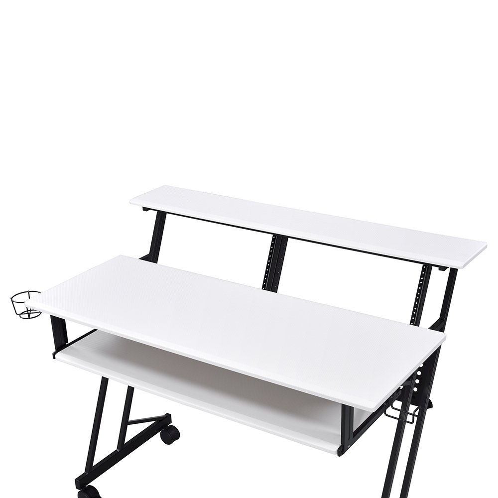 Suitor Music Recording Studio Desk White & Black. Picture 5