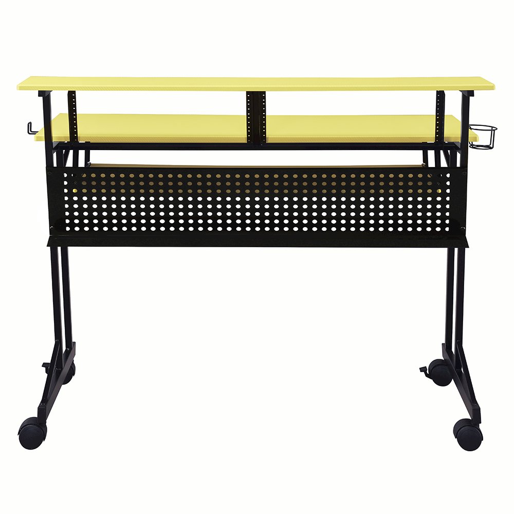 Suitor Music Recording Studio Desk Yellow & Black. Picture 5