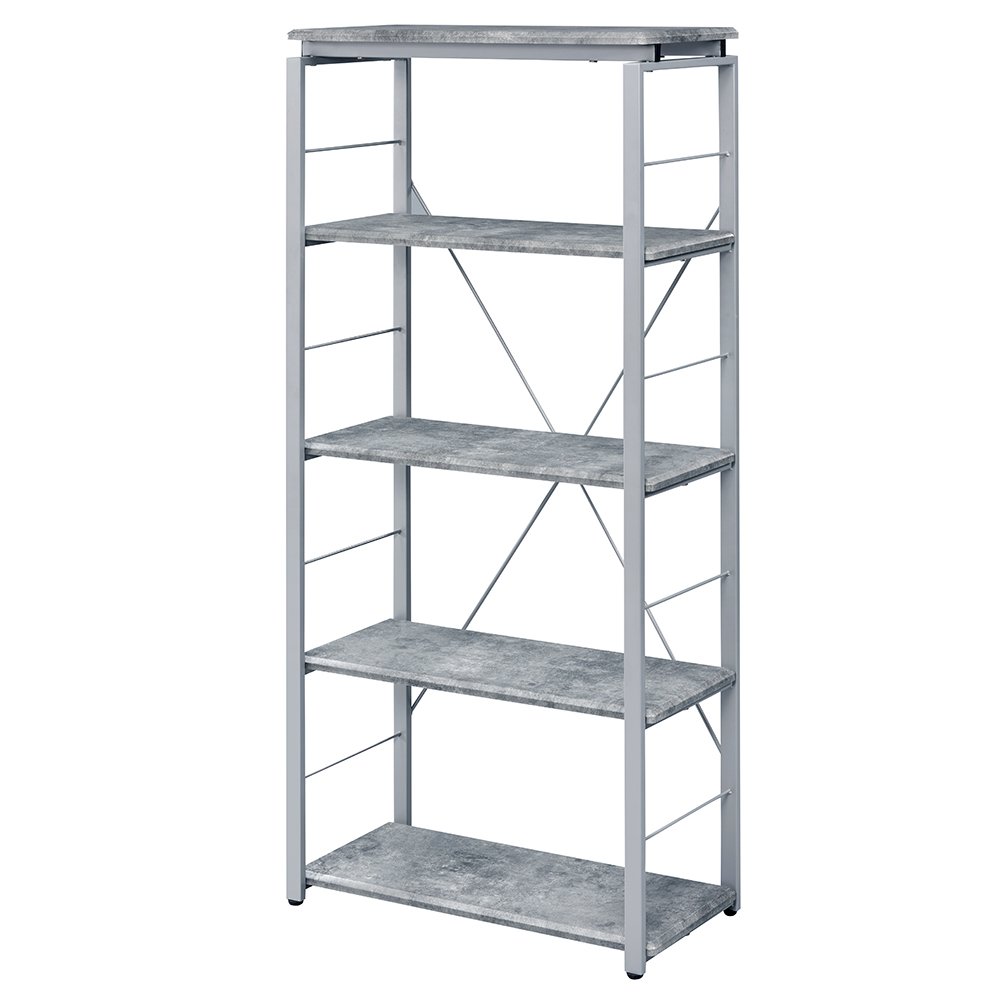 Jurgen BookShelf Faux Concrete & Silver. Picture 2