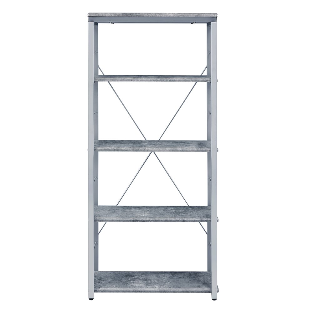 Jurgen BookShelf Faux Concrete & Silver. Picture 3