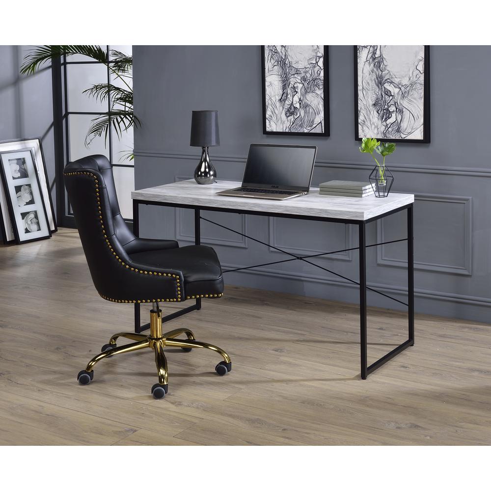 Desk, Antique White & Black 92915. Picture 2