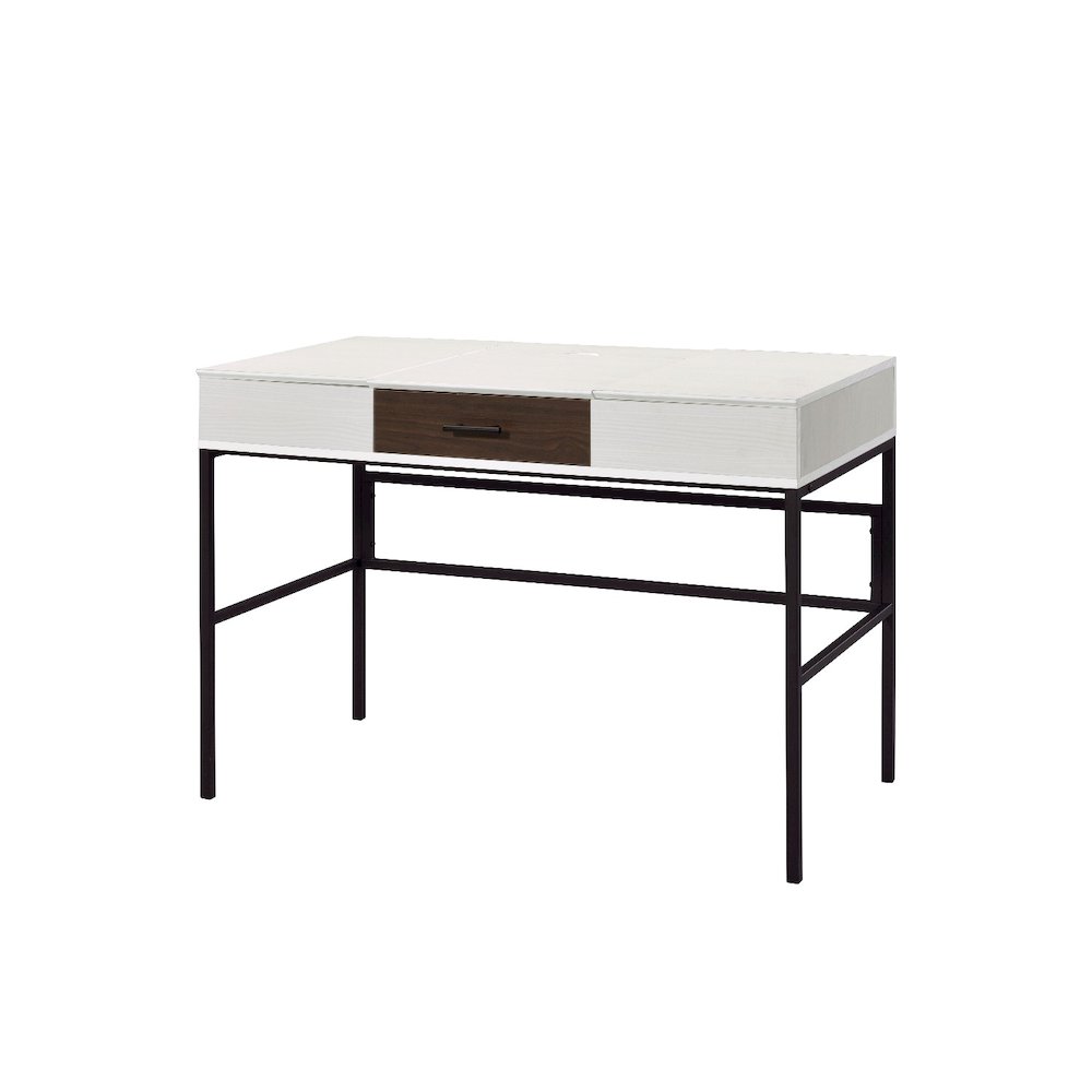 Verster Writing Desk w/USB Port Natural & Black. Picture 1