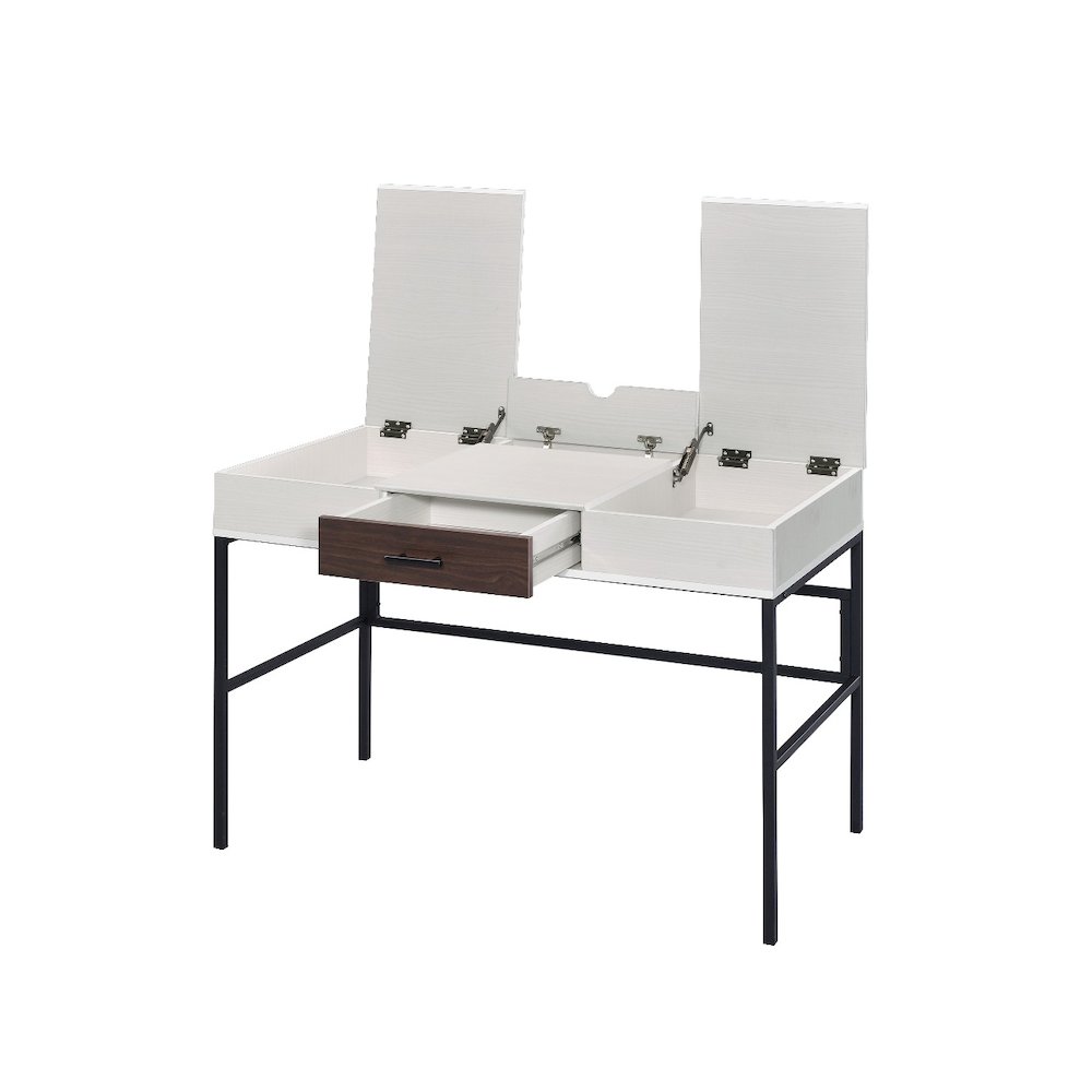 Verster Writing Desk w/USB Port Natural & Black. Picture 4