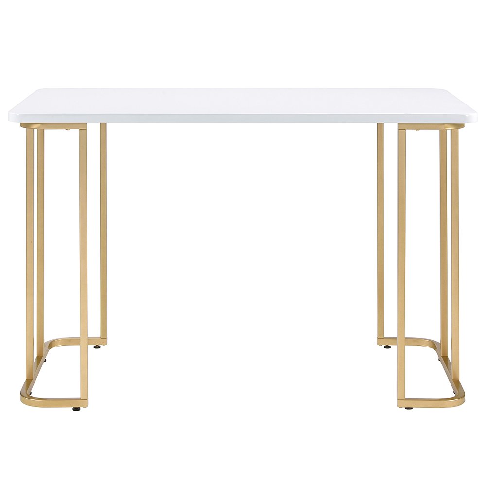 Estie Writing Desk(Same AC00902) White & Gold. Picture 3