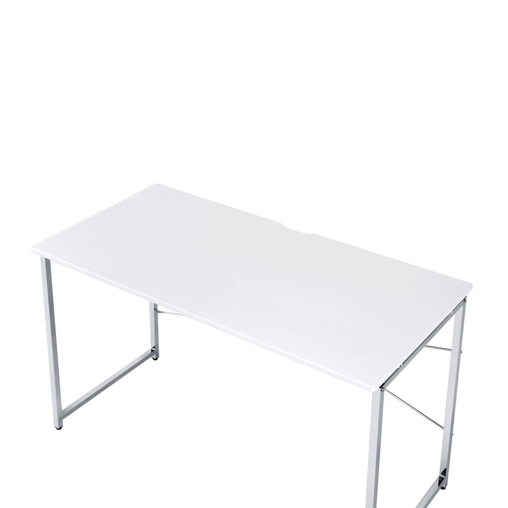 Tennos Writing Desk(Same AC00903) White & Chrome. Picture 7