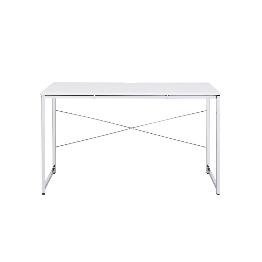 Tennos Writing Desk(Same AC00903) White & Chrome. Picture 8
