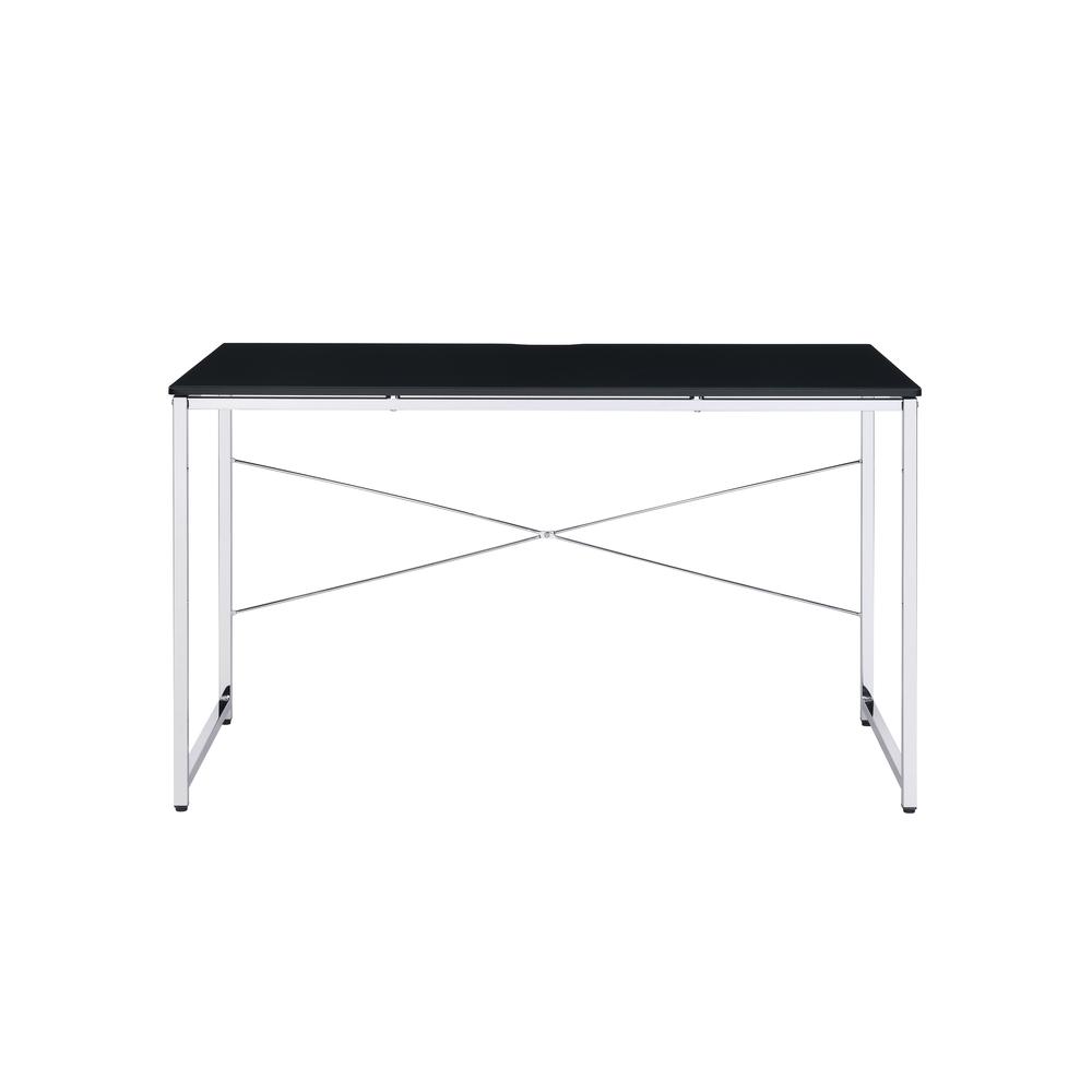 Tennos Writing Desk, Black & Chrome Finish (93195). Picture 4