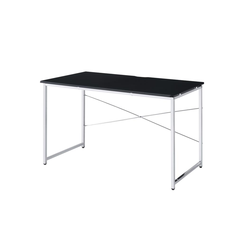 Tennos Writing Desk, Black & Chrome Finish (93195). Picture 6