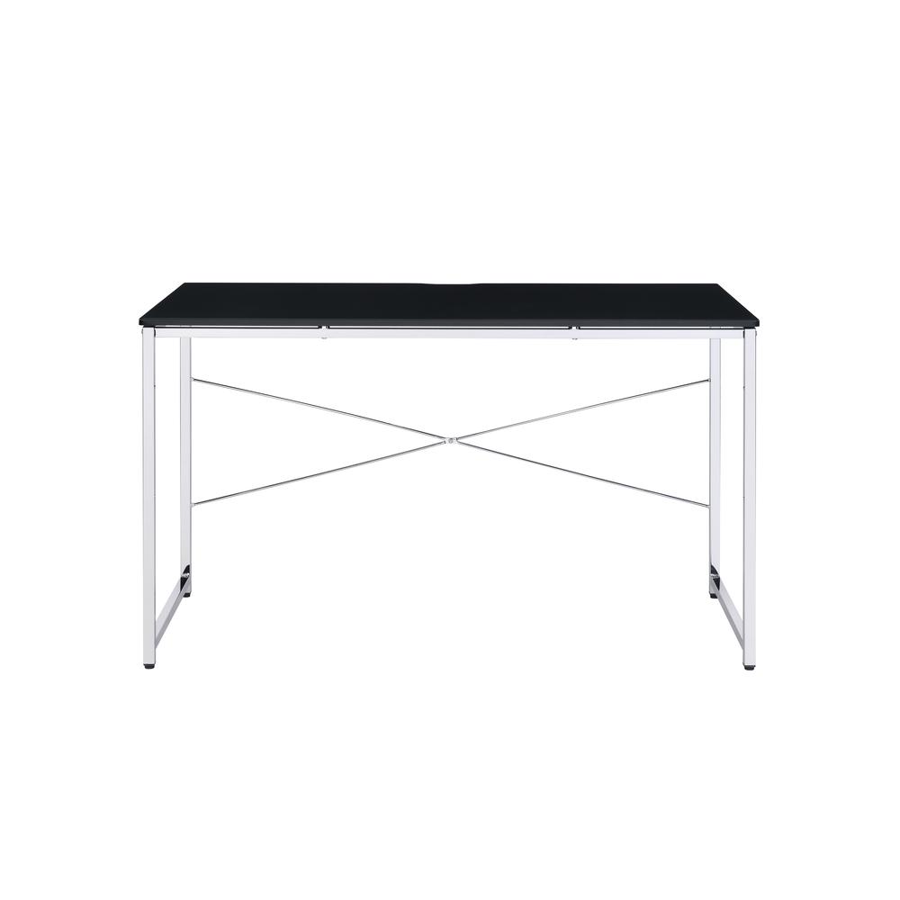 Tennos Writing Desk, Black & Chrome Finish (93195). Picture 8