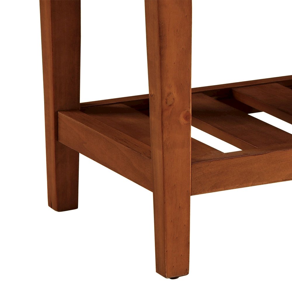 Charla Bench Gray & Oak. Picture 7