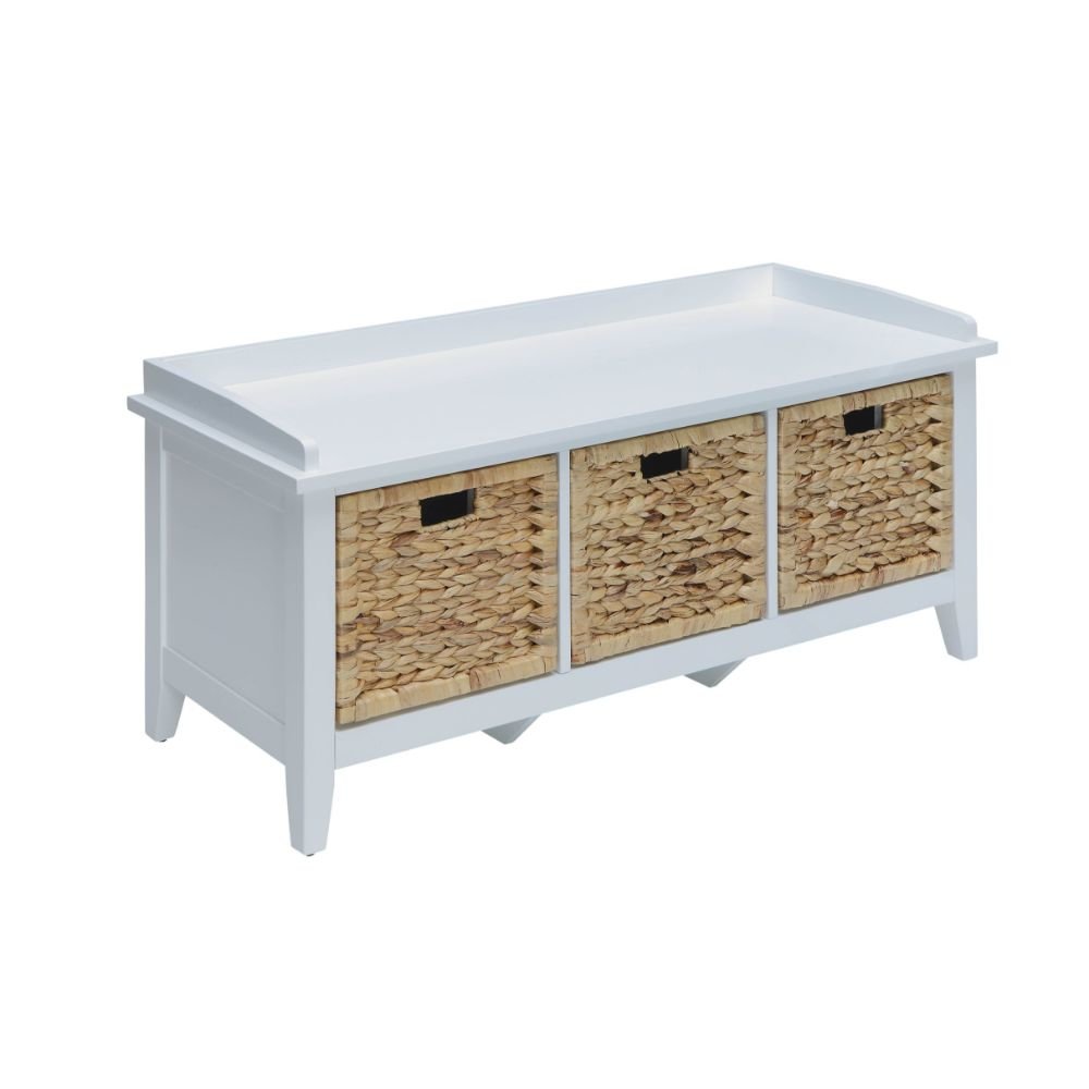 Flavius Bench w/Storage White. Picture 1