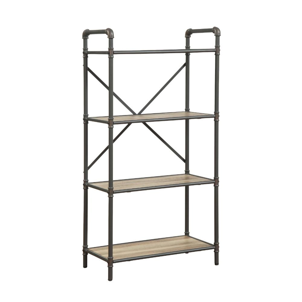 Itzel BookShelf Antique Oak & Sandy Gray. Picture 1