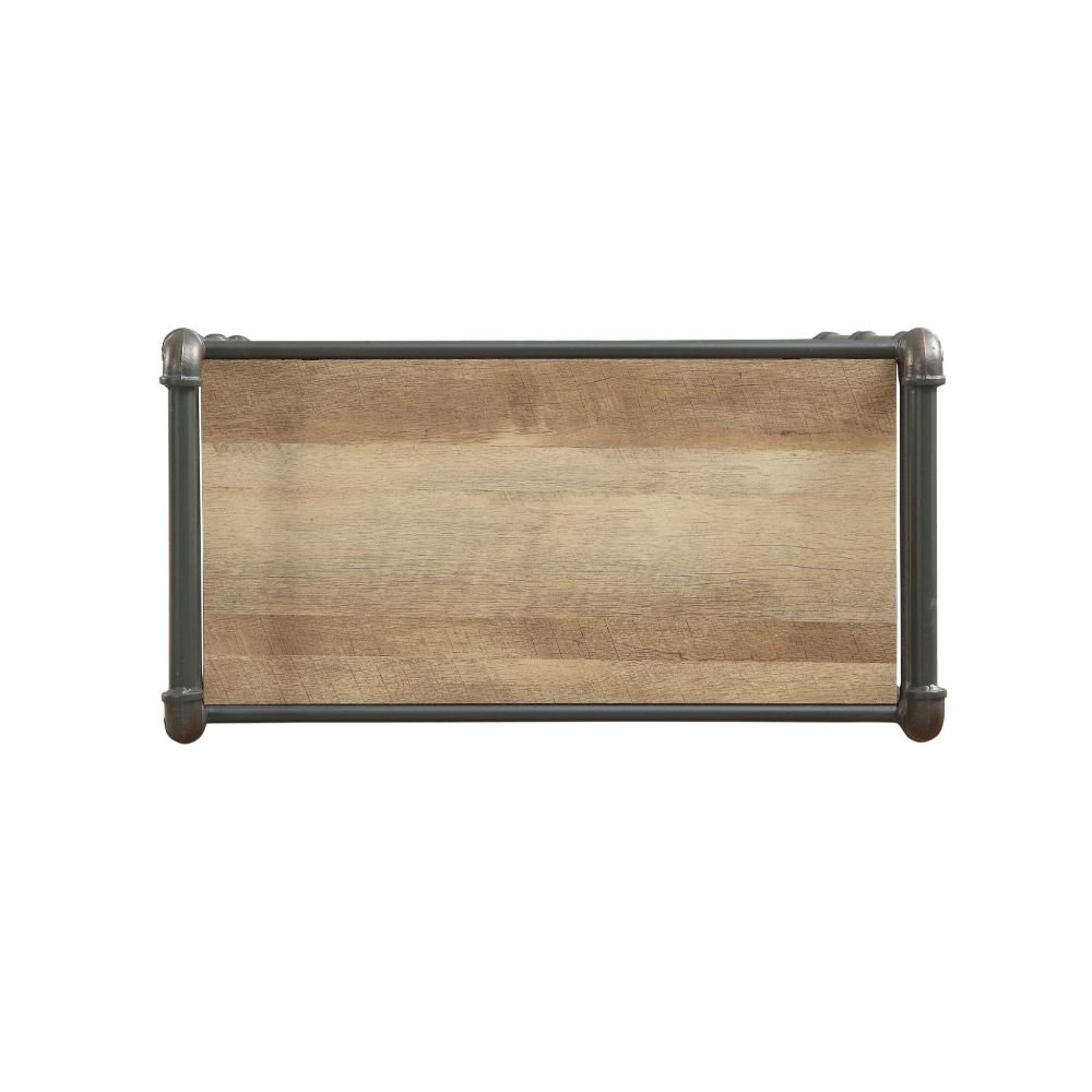 Itzel BookShelf Antique Oak & Sandy Gray. Picture 5